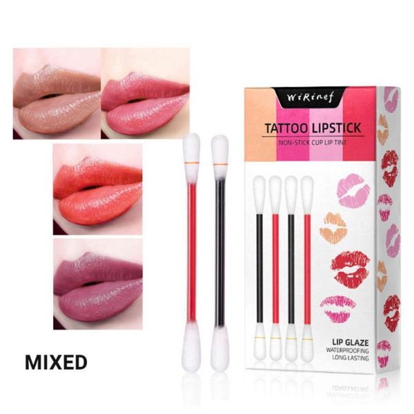 

lip gloss lipstick cigarette cotton swab lipsticks glaze long lasting waterproof cosmetics liquid makeup sets
