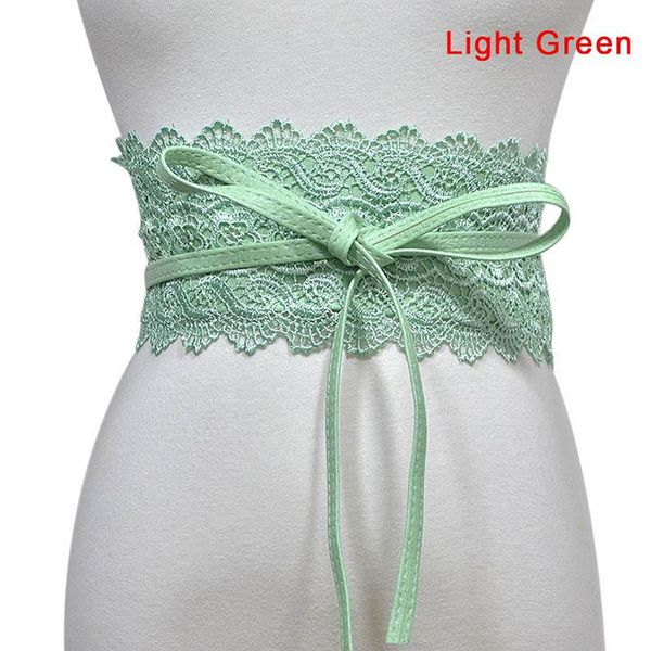 

belts ly 1 pcs women lady dress belt lace wide waist strap pu decoration fashion waistband do99, Black;brown