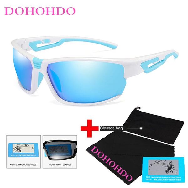 

dohohdo 2021 fashion polarized sunglasses men's driving shades male sport sun glasses retro luxury women brand designer uv400, White;black
