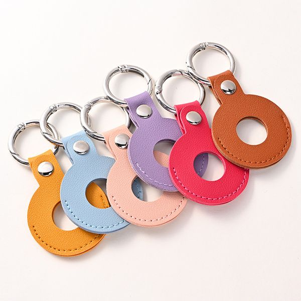 

Mobile Phone Anti-lost Device Leather Protective Cover Hanging Tracker Key Ring Leather Protective Cover Metal Key Chain