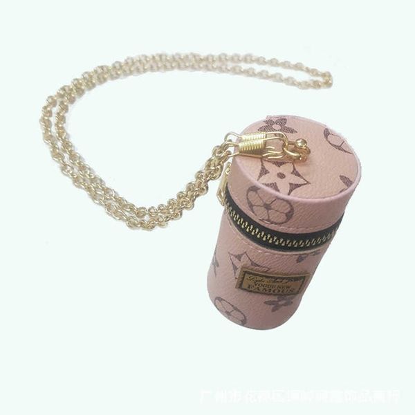 

mini vintage retro pu leather bucket bag designer lipstick pack crossbody barrel caned purses chain bags handbag princess pink hand bags par, White