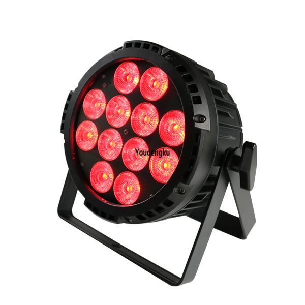 6 stücke wasserdichte par led rgbwa 12x15 watt 5 in 1 rgbaw batteriebetriebene drahtlose dmx im freien flache led par 64 kann