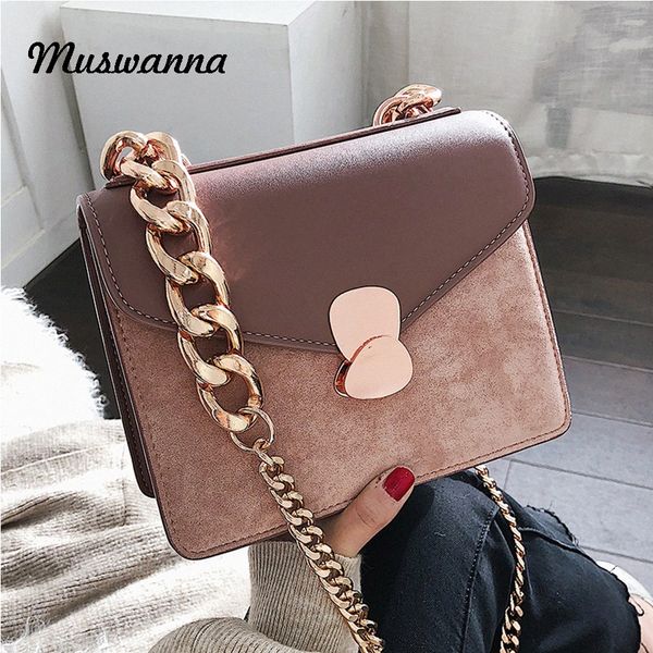 

frosted small flap bag flip women bag chain shoulder messenger simple dinner clutch purse leather female bags 2019 15br#