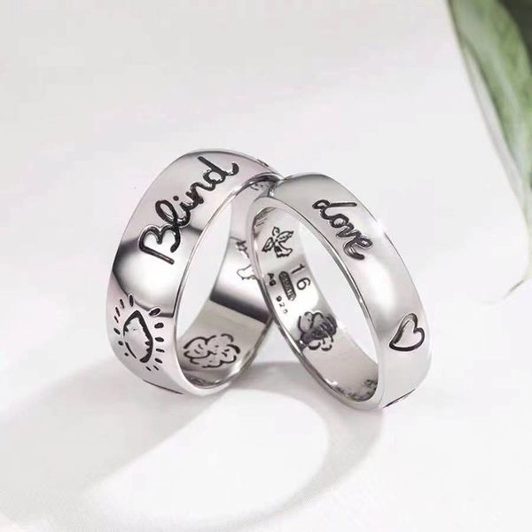 

2021 new 925 silver ring love fearless lovers ring valentine gift men and women ring