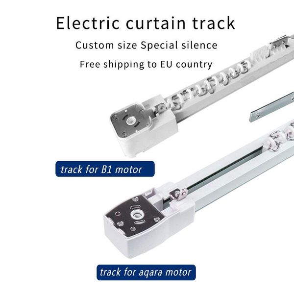

smart home control electric curtain track for aqara /aqara b1 wifi motor customizable rail to eu country