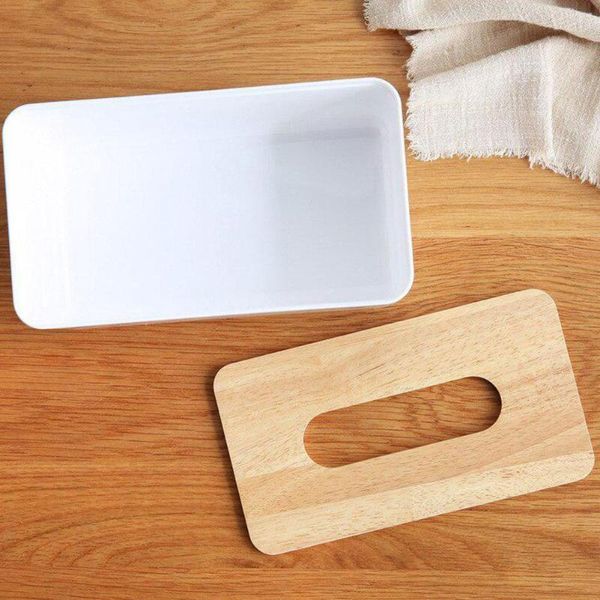 

tissue boxes & napkins box modern wooden cover paper with oak home car plastic tools case organizer decoration i9j1