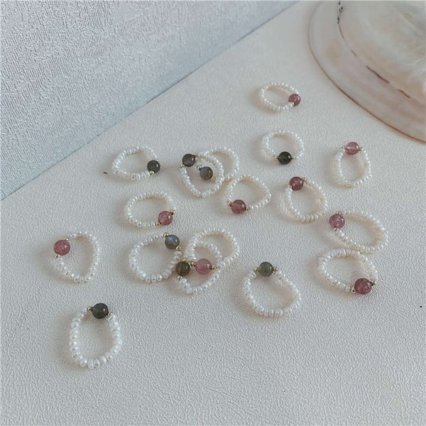 

hbp fashion baroque pearl ring is fashionable and cool, Silver