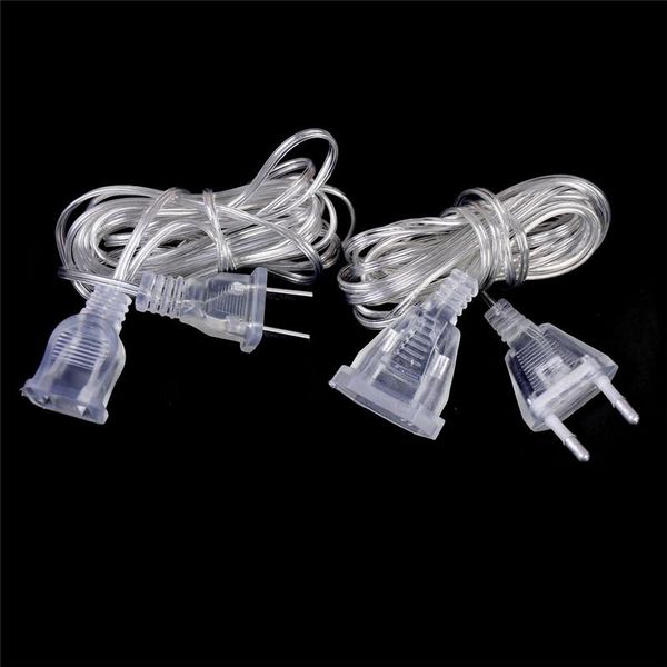 

3m power garland extension lengthened line cable eu plug 220v/us plug 110v extender wire for christmas lights wedding decoration