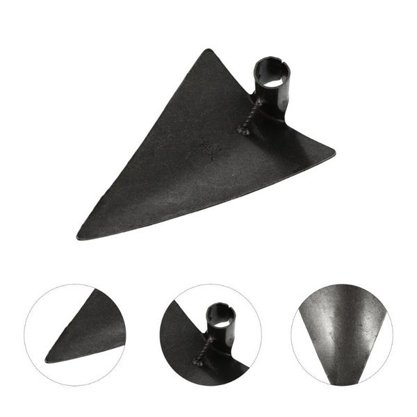 

table cloth 1pc professional gardening tools multi-purpose digging triangle hoe head (black)