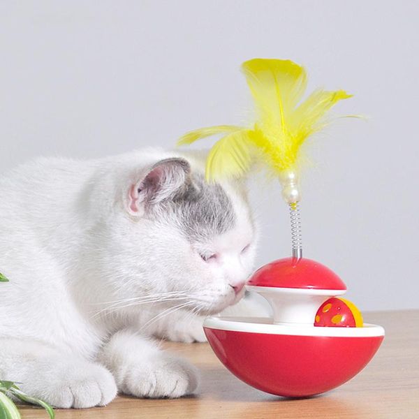 

cat toys pet toy feather tumbler bell creative supplies teaser interactive structure game accessories