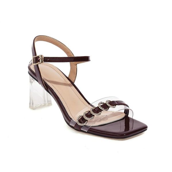 

dress shoes big size simple fashion sandals high heels women woman summer ladies, Black