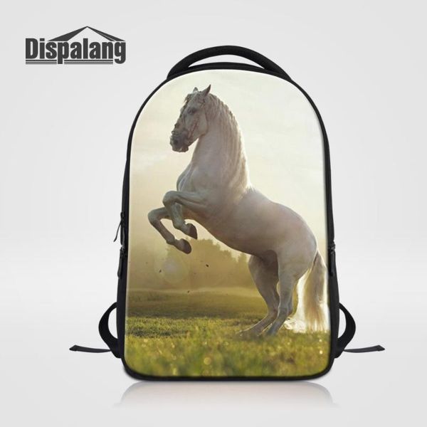 

backpack dispalang women men lapbackbag 3d animal backpacks horse printing school bags for teens students children's bagpack