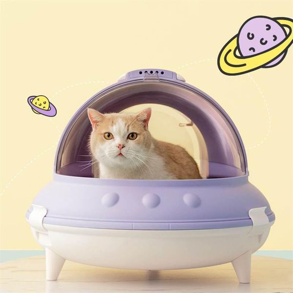 

other cat supplies 2022 fully enclosed litter box splash-proof large space toilet deodorant cats bedpans pet cleaning products