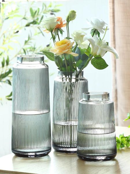 

vases transparent glass vase dried flowers living room floral decoration creative simple water planting flower arrangement