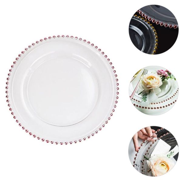 

dishes & plates 1pc high grade western steak glass plate salad tableware (27)