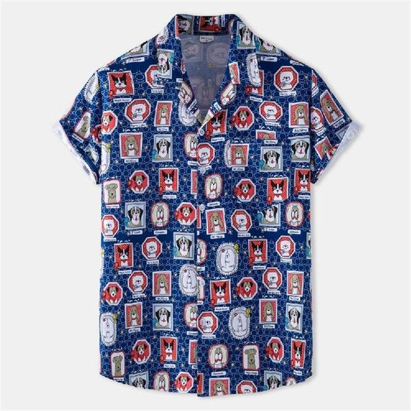 

men's t-shirts mens printed hawaiian shirts beach holiday casual fancy short sleeve shirt, White;black