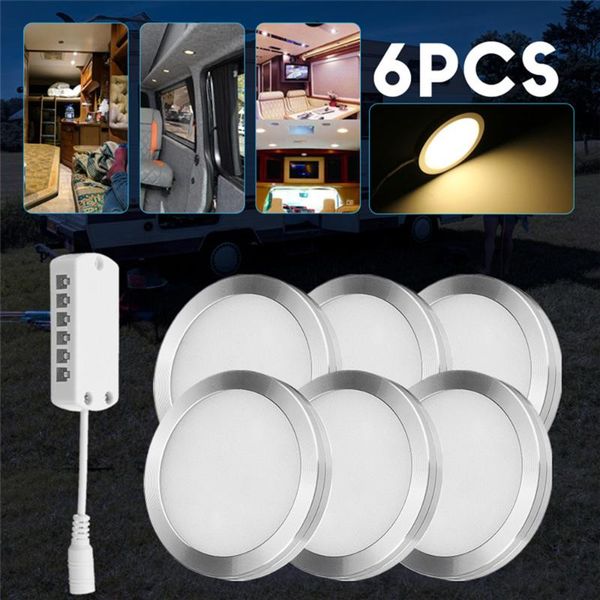 

12v 2-2.5w/pcs 6pcs interior led spot lights 2021 camper van caravan motorhome bright light