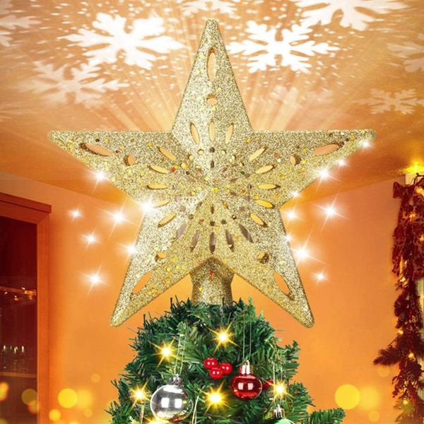 

christmas decorations 3d glitter hollow star tree er for led projection lamp