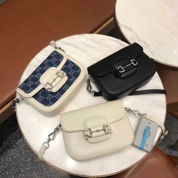 

summer versatile practical popular 1955 mini saddle bag cow leather 2021 new women'szly