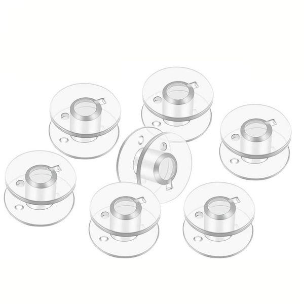 

sewing notions & tools 10pcs transparent plastic empty bobbins spool for most home machine diy accessories, Black