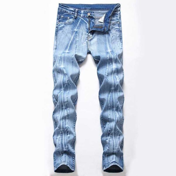 

rock revival print jeans men skinny robin fashionop g star true jean pp, Blue