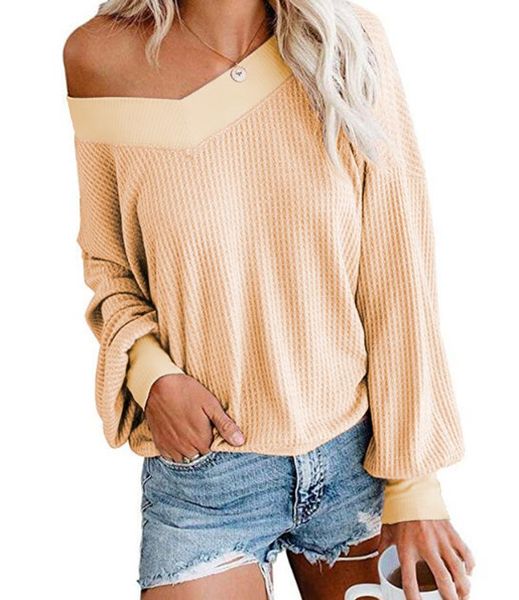 

women's sweaters 2021 autumn winter women v neck oversized sweater womens knit and pullovers girls long sleeve clothes, White;black