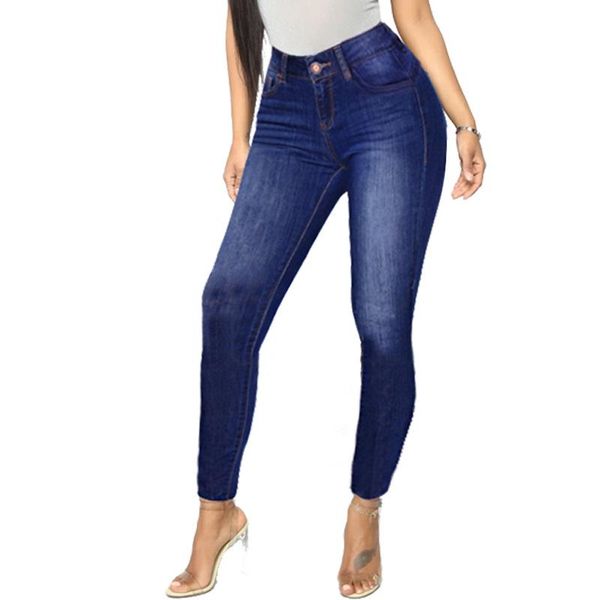 

women's jeans low waist women pencil pants casual wear, Blue