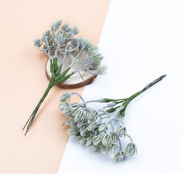 

6pcs artificial plants decorative flowers wreaths wedding home decoration accessories diy gift box a cap scrapbooking fl qyloon