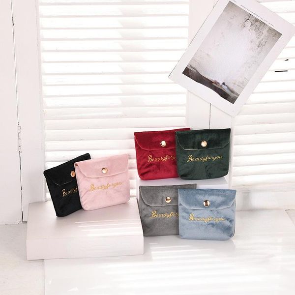 

storage bags mini cosmetic bag flamingo solid color travel toiletry cactus beauty makeup organizer