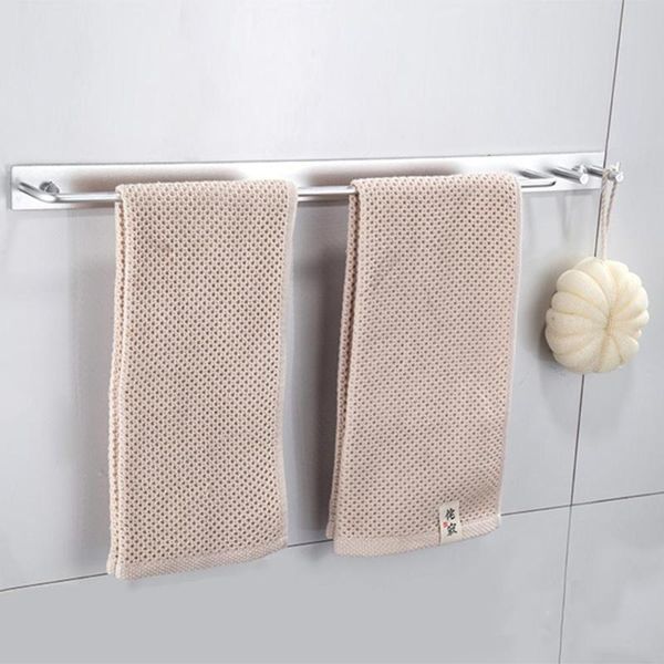 

towel racks 42/59 cm stainless steel rack shower shelf wall-mounted holder adhesive force bathroom pendant organizer