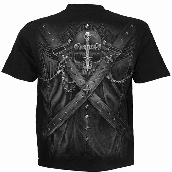 

general skeleton pattern men's 3d printed t-shirt visual impact party streetwear punk gothic round neck american muscle style short sle, White;black