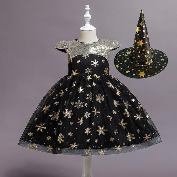 

girl's dresses kids dress for girls children birthday party suits cosplay witch flower wedding sets vestidos clothing, Red;yellow