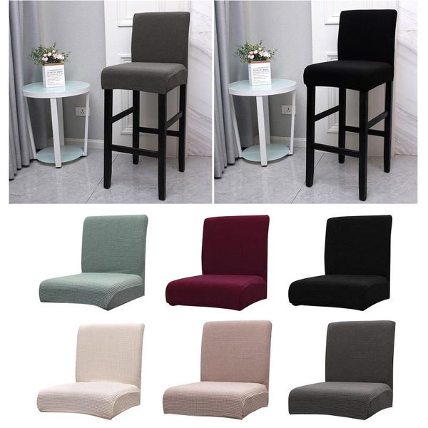 

chair cover short back dining chair slipcover spandex stretch case for counter chairs banquet wedding