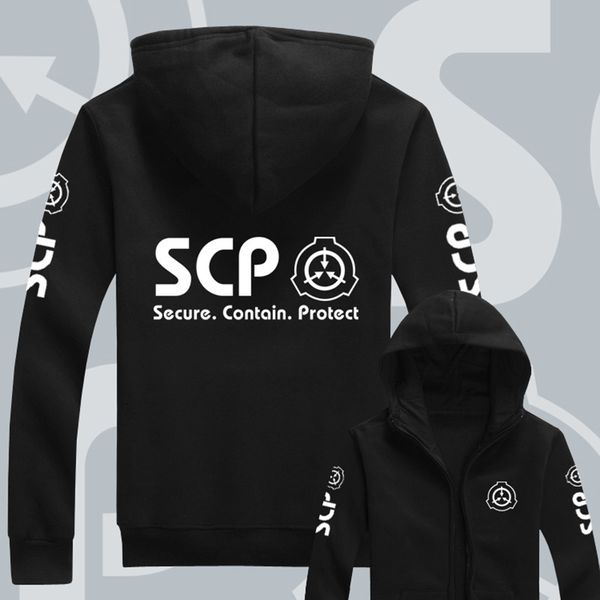 

2021 New Hoodies Men Women Anime Scp Foundation Design Hoodie for Unisex Jacket Hooded Sweatshirt F8WT, Black
