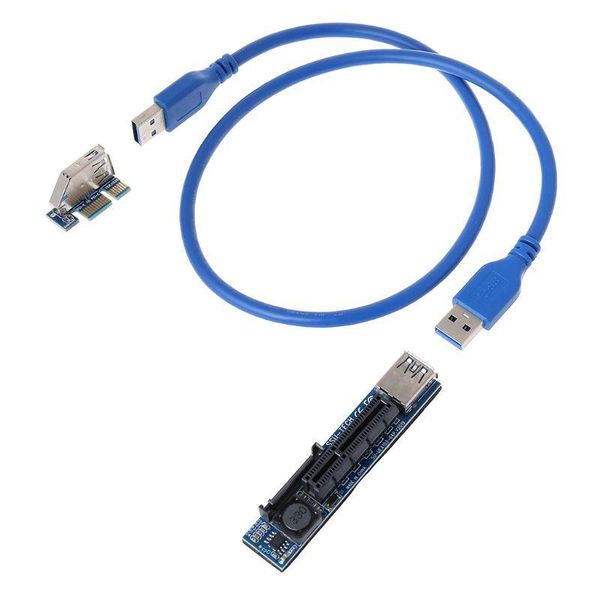 

computer cables & connectors h55f add on card pci express usb 3.0 adapter raiser extender pcie riser pci-e sata e x1 to x4