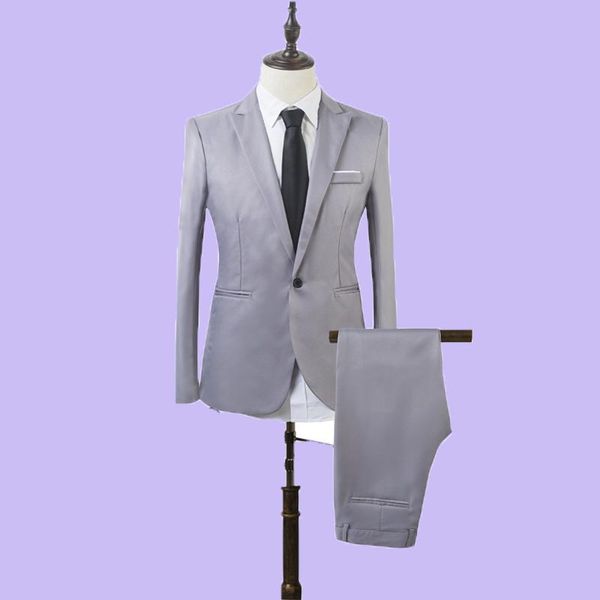 

men's suits & blazers 2021 extra-thin men for wedding mens prom suit groom tuxedo blazer peaked lapel costume slim fit, White;black