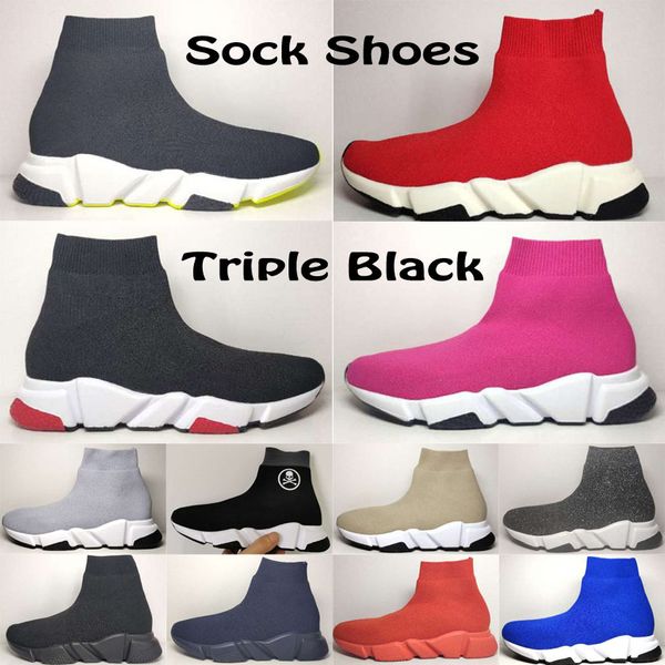 

men runners sock shoes casual shoe platform womens ultralight sneakers speed trainer triple black white classic lover jogging walking outdoo