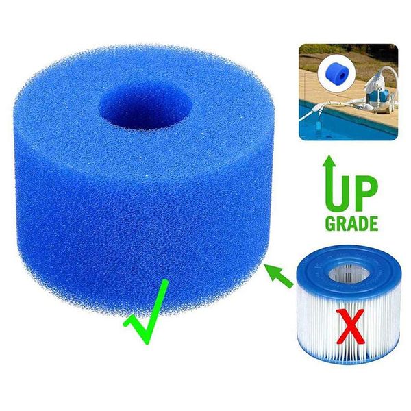 

3/5 pcs swimming pool foam filter sponge reusable washable biofoam cleaner pool foam filter intex s1 type a swim accessorie 154 w2