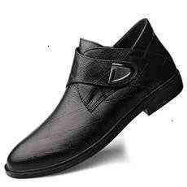 

tangzuo 9615-1 zhongbang leather shoes, , 37-46, Black