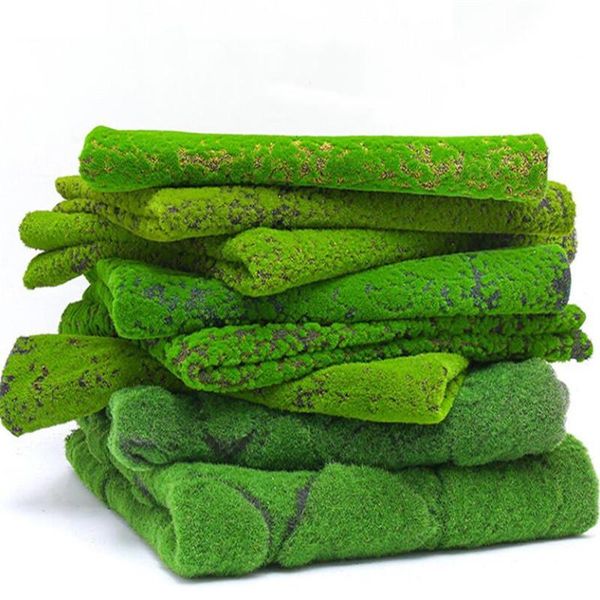 

decorative flowers & wreaths artificial turf moss 1mx1m simulated flocking wall decor foor decoration