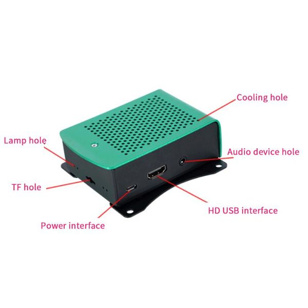 

accessories diy computer parts aluminum alloy office radiator protection case box ultra-thin durable 3b+ 3b