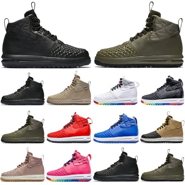 

lunar 1 duckboot men women boots shoes triple black linen medium olive boot mens womens trainers sports sneakers discount
