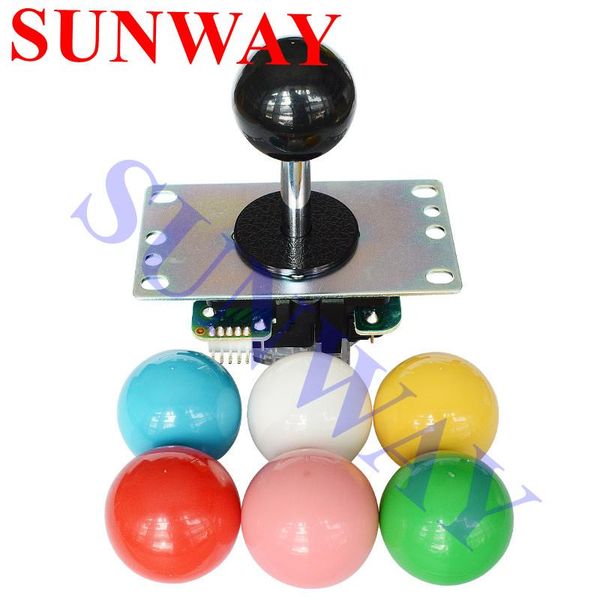 

game controllers & joysticks 2pcs/lot original japan sanwa joystick jlf-tp-8yt fighting rocker with all and 5pin wire for jamma arcade p