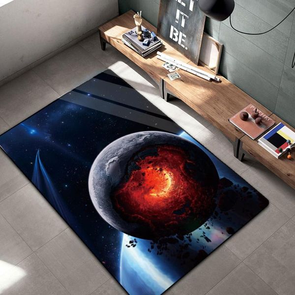 

carpets starry universe 3d printing kids room play area rugs christmas anti-slip kitchen mats nordic large for living decor