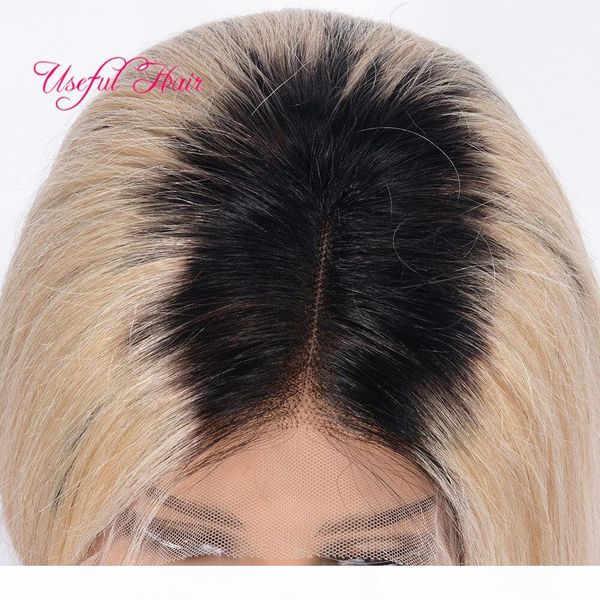 

human hair wigs blonde hair lace front wigs 1bt613 short human hair wigs straight wig ombre lace front wig marley white & black female, Black;brown
