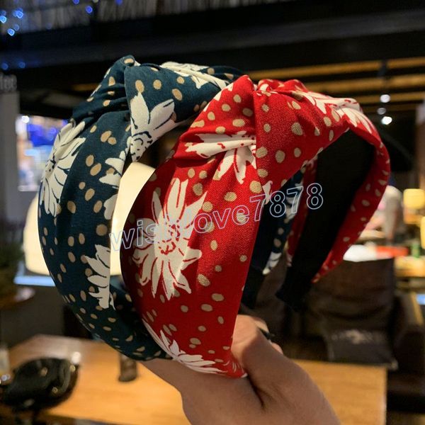 

fashion sunflower dot hair bands for women bohemia headband headwear girls hair accessories hairband hoop haarband opaska, Silver