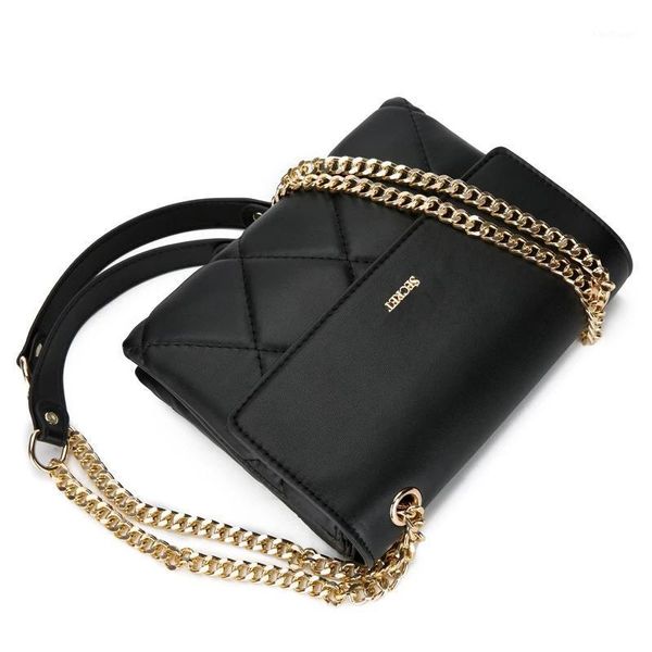 

evening bags fashion shoulder bag soft leather crossbody diamond chain female lady wallet handbag