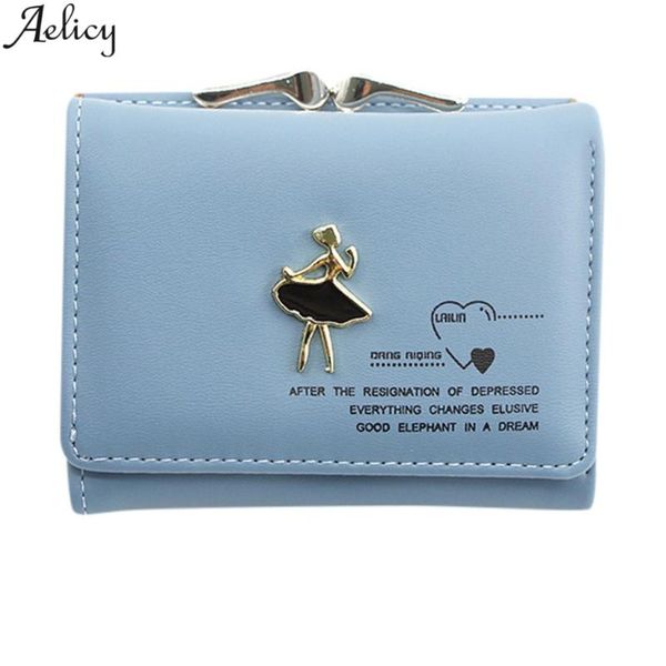 

wallets aelicy ladies wallet coin purse banknote lady cartoon image ballet metal heart-shaped imprint 2021, Red;black