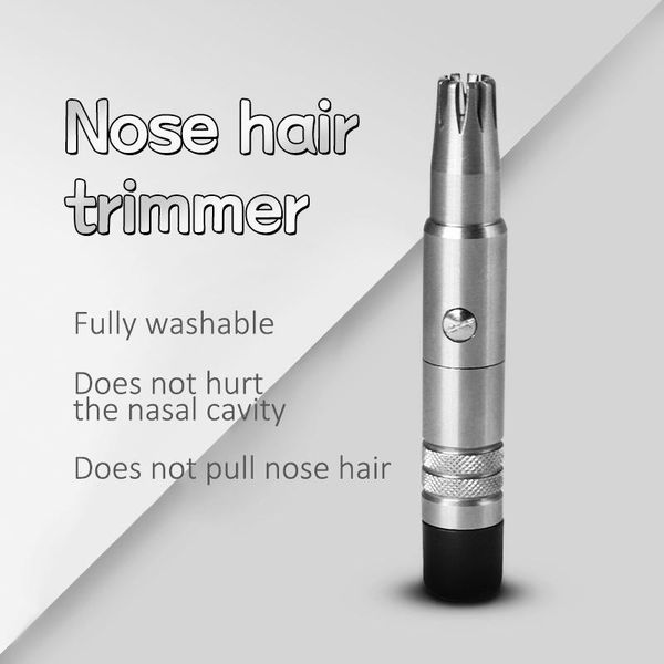 

electric nose & ear trimmers 1pc washable trimmer for men stainless steel manual vibrissa razor shaver hair