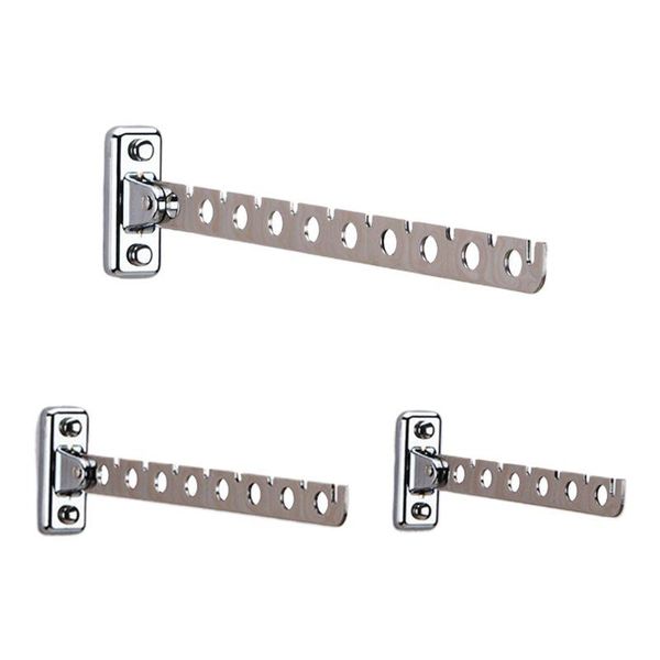 

hooks & rails stainless steel folding wall mount hanger retractable clothes drying rack drop